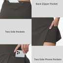 High Waisted Tennis Skirts for Women Side Slit Golf Skorts with 3 Pockets A Line Athletic Skirt in Shorts for Workout Sports