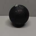 Christmas Ornaments Balls 7.1" Large Christmas Decorations Xmas Tree Shatterproof Big Black Christmas Ball Ornaments with Hanging Loop for Wedding Holiday Halloween Party Indoor Outdoor Decor