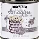 Rust-oleum 345699 Intense Glitter Paint, Silver 8 Fl Oz (Pack of 1)