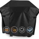 Grisun 7138 Premium Grill Cover for Weber Spirit 200 Series, Spirit E210, S210, E210, 215 Grills, Anti-Fade Waterproof UV-Resistant Gas Grill Cover, Heavy Duty BBQ Cover, 48 inches, Black