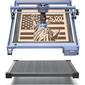 Creality Falcon 5W Laser Engraver Machine with Honeycomb Laser Bed 500x500, 10000mm/min, 72W High-Precision Laser Cutter for Wood, Acrylic, and Metal, Easy Setup and Out-of-The-Box