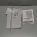 LazBlinds 100% Blackout Door Curtain, No Tools No Drill Cordless Blinds for Windows, Thermal Insulated UV Protection Privacy Window Curtains for French Door Front Door(26''W x 68''H, White, 1 Panel)