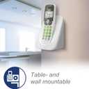 VTech Cordless Phone with DECT 6.0, Full-Duplex Speakerphone, Lighted Display, Backlit Keypad, Caller ID/Call Waiting, Volume Control, Hearing Aid Compatible, Wall Mount | VG131 (White)