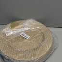 Okllen 12 Pack Plastic Gold Charger Plates, 13" Round Beaded Charger Plates for Wedding, Catering Event, Tabletop Decor