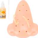 Pimple Popping Stress Relief Simulator Squeeze Acne Blackhead Remover Nose Prop with 30ml Refill Solution Novelty Desk Gadget for Adults Only
