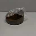 Luxury Metal Wall Candle Sconces  Small Handcrafted Wall-Mounted Tealight Candle Holders with Gold Leaf Interior  Modern & Rustic Home Dcor for Living Room, Hallway  6.5" Bronze Two Pieces