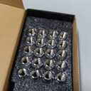 12x1.5 Wheel Lug Nuts, 20PCS Chrome 12mmx1.5 Closed End Bulge Acorn Lug Nut, Cone Seat, 19mm Hex Aftermarket Wheels