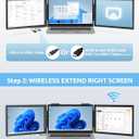 One Cable Plug & Play Laptop Screen Extender, Portable Monitor - 14" Inches