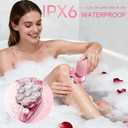 Electric Razors for Women Legs, 5-in-1 Electric Shaver for Women & Body Shaver, Waterproof Wet/Dry 7-Blade Womens Electric Shaver with Womens Facial Hair Shaver for Lady Face Underarms Public