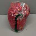 96 inches Long Red christmas curtains velvet for Living Room, Printed with Grinch & Tree Pattern Thermal Insulated Blackout Curtains drapes for winter 96 inch length 2 Panels Set cortinas navideas