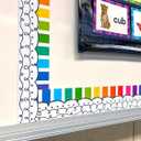 Teacher Created Resources Colorful Stripes Magnetic Border (TCR77563), Each strip measures about 24" x 1-1/2"