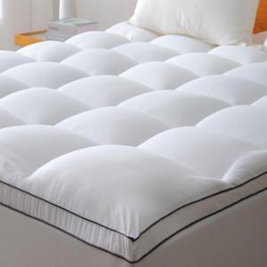 Ultra Soft Twin Mattress Topper  Breathable Quilted Plush Design for Comfort, Twin Bed Mattress Topper with Deep Pocket Fit 8-21 Inch, Bed Topper for Back Pain Relief (39x75, White)