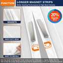 Magnetic Screen Door, Keep Bugs Out, Pet & Kid FriendlyWorks with Front Doors, Sliding Doors,Fit Door Size 36 x 78 Inches, White