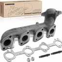 A-Premium Left Side [V8 5.4L] Engine Exhaust Manifold Kit Fit for Ford F-250 F-350 Super Duty, E-150, E-250, E-150 E-250 Econoline, E-450, Excursion & Lincoln Navigator, W/Gasket & Nuts & Studs