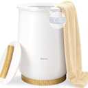 Keenray Upgraded Towel Warmer, Large Towel Warmer with 3 Heating Modes, Heat Time 30/45/60/90 Min Adjustable and Up to 24 Hour Delay Timer, Towel Heater for Oversize Bathrobes Blankets, CL1Plus (Clear White)