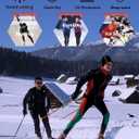 5 or 4 Pack Men's Thermal Compression Shirt Fleece Lined Long Sleeve Athletic Base Layer Cold Weather Gear Workout Top (Black, XL)