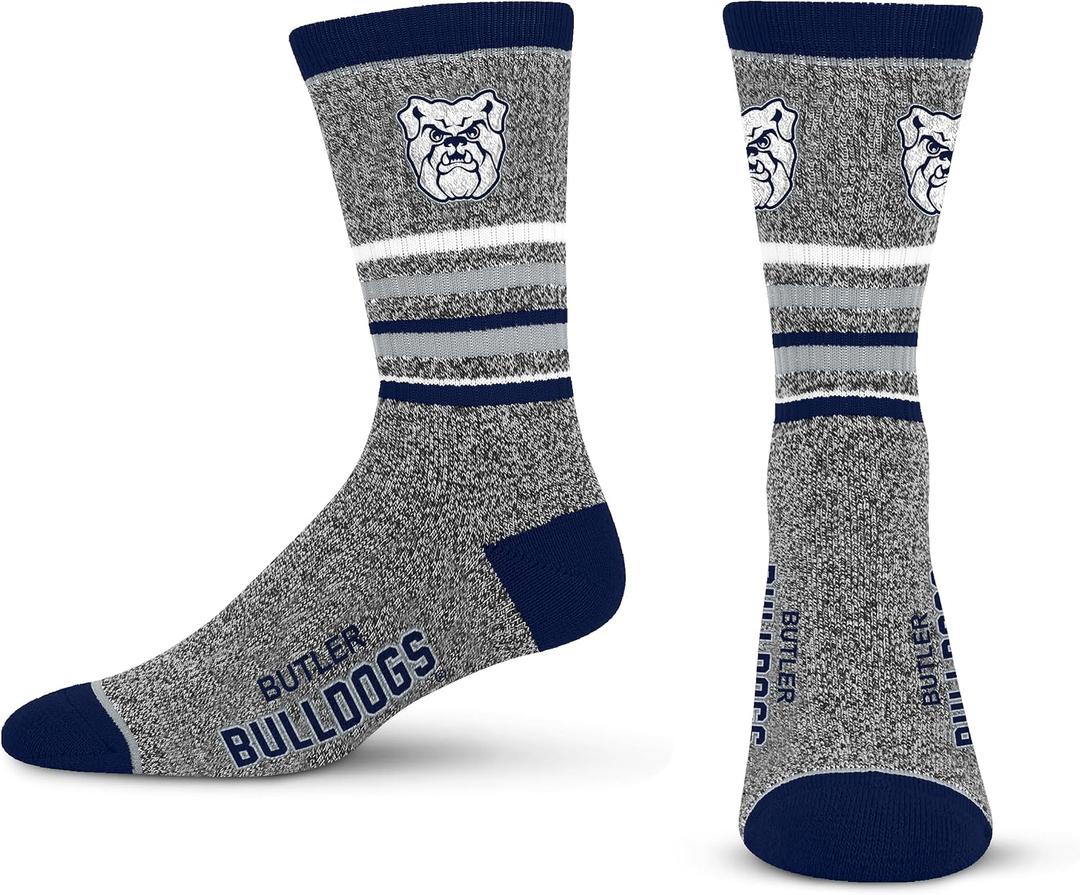 For Bare Feet Men's NFL 5 Star Marbled Crew Sock, 1 Pair