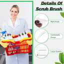 Yinkin 24 Pcs Kitchen Scrub Brush Bulk Sink Bathroom Edge Corner Cleaning Brush Right Angle Mini for Grout Household Dishwasher Tile Lines Window Track Deep Cleaning with Stiff Bristles