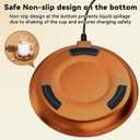 Charging Coaster 2 Compatible with Temperature Control Smart Mug 2,Mug1,Cisain Mug Power Cord for Em/BER Smart Temperature Control Mugs(Copper)