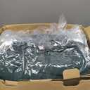 Bedsure King Size Comforter Set Emerald, Boho Tufted Bed Set, Checkered Farmhouse Shabby Chic Bedding, 3 Pieces, 1 Plaid Geometric Comforter and 2 Pillow Shams