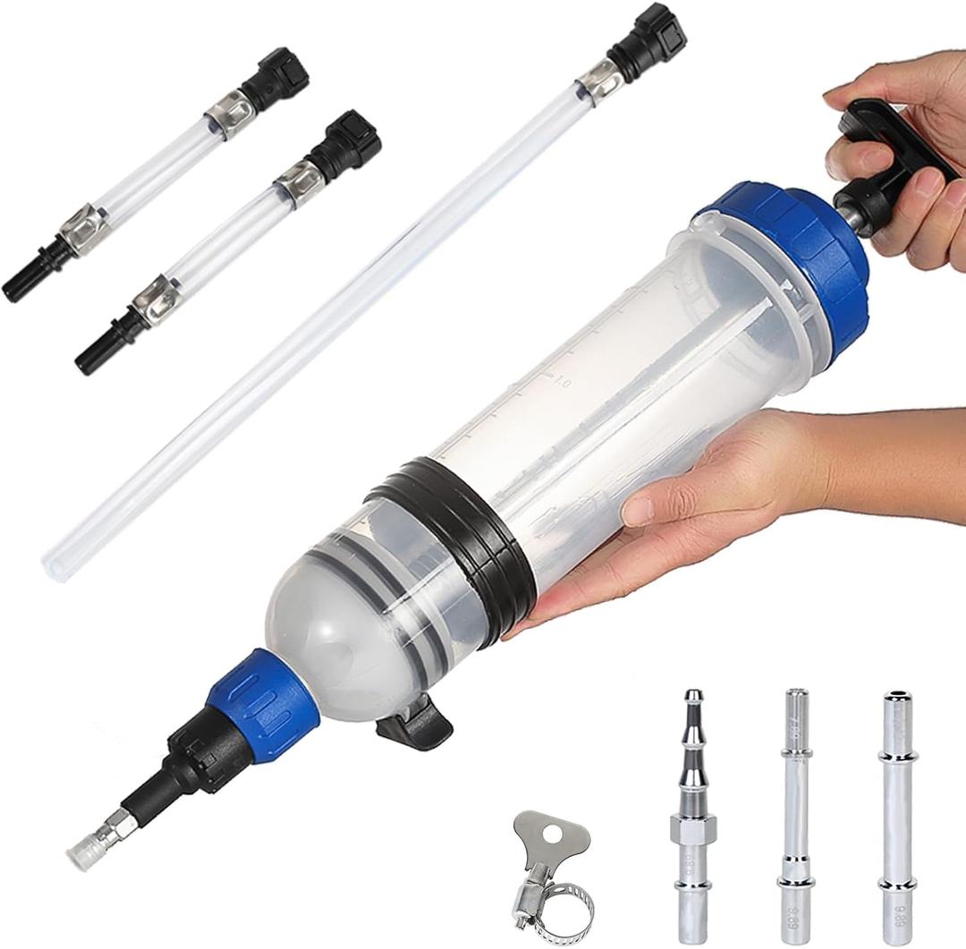 Fluid Extractor, Automotive Fluid Extractor Pump Manual Fuel Suction & Filler, Efficient Oil Extractor Pump for Fluid Extraction (1500ML)