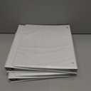 Cardinal Economy 3 Ring Binder, 1 Inch, Presentation View, White, Holds 225 Sheets, Nonstick, PVC Free, 4 Pack of Binders (79510)