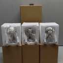 Halloween Skeleton Decor Indoor Hear See Speak No Evil Skeletons for Mantel Shelf, Set of 3 Resin Funny Skeleton Decorations