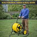 Hose Reel Cart, Hold Up to 300 ft of 5/8'', Garden Hose Cart with 2 Wheels, Heavy Duty Freestanding Water Hose Reels for Outside Garden Lawn Yard Outdoor (300ft Hose Capacity)