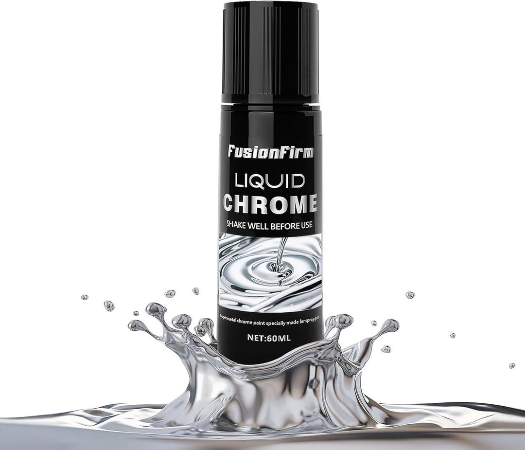 Liquid Leaf Paint - Alcohol-Based Airbrush Paint - High Gloss Finish Silver 2 Fl Oz