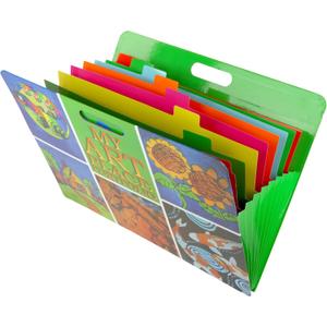 HearthSong My Art Place Expandable Color-Tabbed Portable Art Storage Portfolio with Decorative Frame, 19" x 15¼" HearthSong My Art Place Expandable Color-Tabbed Portable Art Storage Portfolio with Decorative Frame, 19" x 15¼"