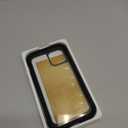 Miracase Glass Series for iPhone 12/12 Pro Case 6.1 inch, Upgraded Full-Body Rugged Phone Bumper Case Cover with Built-in 9H Tempered Glass Screen Protector and Camera Protector, Black