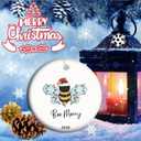 2025 Honey Bee Christmas Decor - Cute Bumblebee Tree Ornament, Bee Farm & Apiary Themed Gift for Bee Lovers, Festive Holiday Decoration (23)