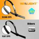 Reusable Zip Ties Self-Locking Plastic Wire Ties Electrical Cable Ties 120 Lbs Tensile Strength Releasable Adjustable Nylon Cable Zip Ties 100 PCS 6+8(Small)+8+10 Inch x0.3inch