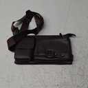 Men's Vintage PU Leather Waist Pouch Multifunctional Crossbody Chest Bag Lightweight Casual Fanny Pack for Outdoor Sports Travel Hiking Brown