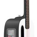 LAVA ME PLAY Smart Guitars,HILAVA 2.0 System Acoustic Electric Guitar,Right Handed 6 Steels String Acustica Guitarra For Adults & Teens & Beginner (36', LITE BAG,Nightfall & Frost White)