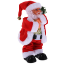 Xmas Dancing Santa Claus Music Animated Electric Santa Figure for Tabletop Decor Christmas Ornament for Home Decoration and Holiday Parties