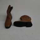 DREAM PAIRS Toddler Little Boys Girls Cowboy Boots Kids Western Square Toe Riding Mid Calf Boots, Size 9 Toddler, Brown, SDBO2307K