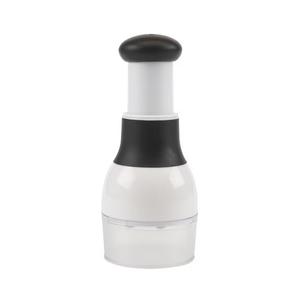 Touch Food Chopper, Stainless Steel Blades with Collection Cup, White and Black, Slice Chop, GoodCook
