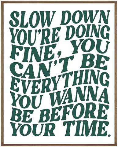 LUVADIAN Song Lyrics Wall art, Disco Pop 70s Retro Canvas Poster, Funky Trendy Retro Music Wall Art Decor for Home Music Studio Bedroom Girls Room, Gifts for Music Lovers 8x10 Inches