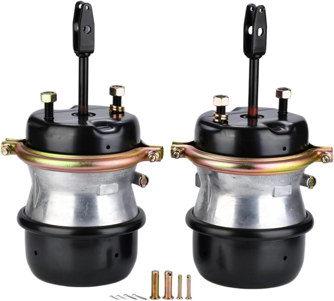 2 Pack Type 30/30 Long Stroke Air Brake Chamber | 3" Welded Clevis 3030 Replaces Haldex GC3030LCW LC3030LCW Bendix NT3030ELS-WC IHC 3541891C91 Freightliner HDX1373030215