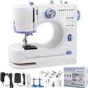Ninonly Sewing Machine for Beginners, Electric Sewing Machine with 16 Stitches, Foot Pedal and Accessories Kit for Home DIY Sew Projects, Purple