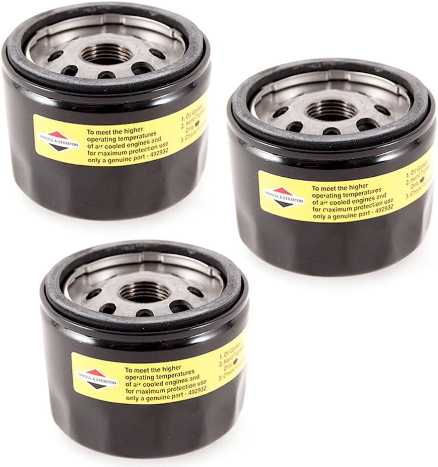 Briggs & Stratton Genuine OEM 492932 492932S Oil Filter (3 Pack)