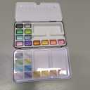 ARTISTRO Metallic Watercolor Paint Set - 12 Colors, Travel Set with Metallic Paints, Perfect for Kids and Adult Beginners