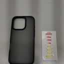 TORRAS for iPhone 16 Pro Case Guardian Shockproof, 4X Military-Grade Test Protection, DIY-Buttons Anti-Scratch Slim Thin Non-mag Translucent Matte Hard Back Case for iPhone 16 Pro 6.3inch, Black