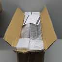 SCAVATA 2 Pack Large Hat Organizer Box, Stackable Clear Baseball Caps Holder Box Containers with Sliding Door for Hats Snapback Cap Storag, Hat Rack Display Case, Holds 20 Hats Each -Black