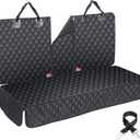 Dog Car Seat Cover for Back Seat Cover for Kids Car Seat Protector for Dogs Nonslip Water Proof Universal Fit Dog Car Seat Cover for ISOFIX Truck SUV (Large,Black)