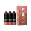 Nudestix Sunkissed Blush & Bronze 3-Piece Mini Kit Matte Cream Makeup Sticks for Cheeks, Eyes & Lips | Includes Sunkissed Shade, Travel-Friendly & Vegan | Limited Edition Glow Set
