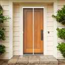 White Screen Door Mesh Magnetic Closure Heavy Duty 30 x 80 inch, Self Closing Fiberglass Mosquito Net with Magnet for Doors, Bug Fly Screens Curtain for Doorway, Keep Bugs Out, Pet Friendly