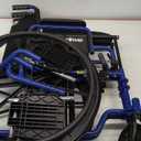 Drive Medical BLS18FBD-ELR Blue Streak Lightweight Wheelchair with Swing-Away Elevating Leg Rests and Flip-Back Arms