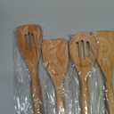 Wooden Spatula Set, 6 Pack Kitchen Wood Slotted Spoon Spatulas Turner Utensils for Cooking, Non Toxic Solid Wooden Spatulas Natural Wood Serving Spoons Spaghetti Utensil Set for Nonstick Cookware